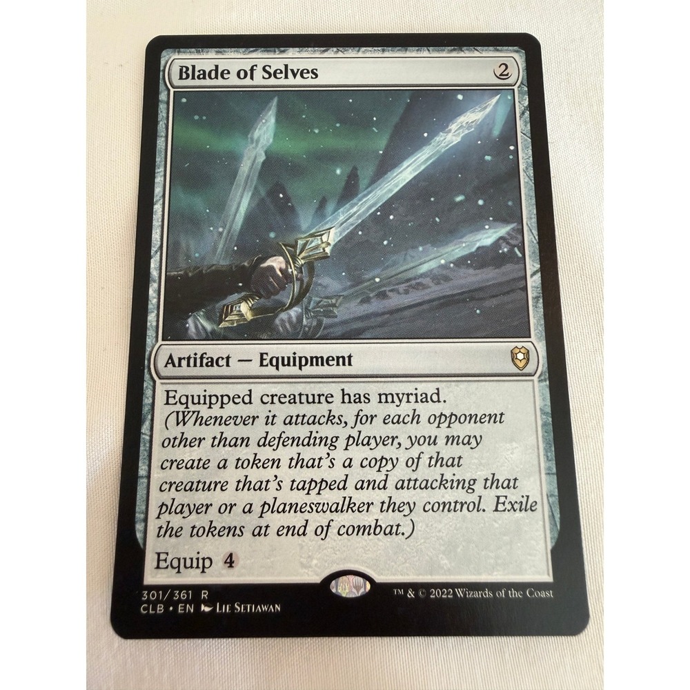 Magic The Gathering Blade of Selves CLB 301/361 Rare Artifact Equipment MTG
